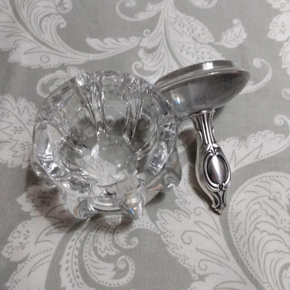 International Sterling Crystal Vanity Jar